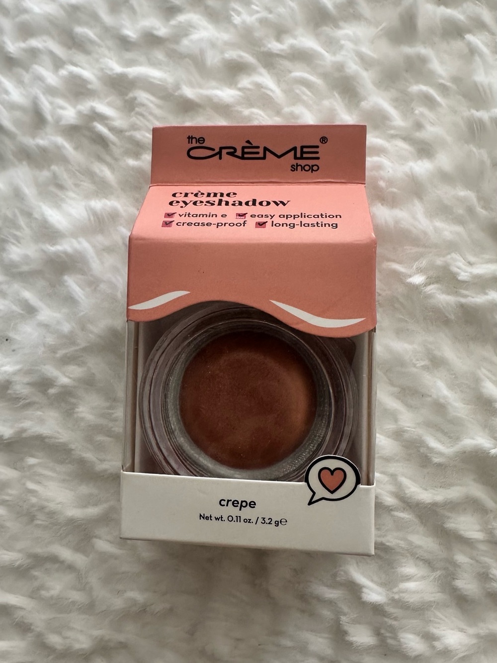 The Crème Shop Crepe Crème Eyeshadow – Soft Crepe Pink